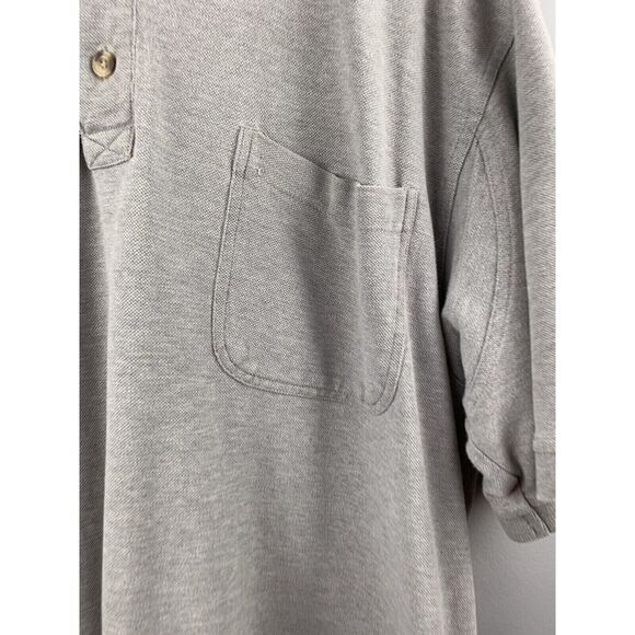 Vintage Duluth Trading Co‎ Gray Cotton Polo Men's short sleeve size XL - Picture 2 of 6